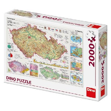 Mapy České republiky: puzzle2000 dílků - neuveden