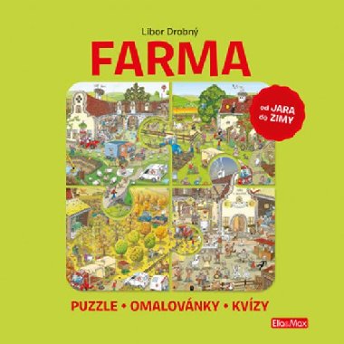 FARMA - Puzzle, omalovánky, kvízy - Libor Drobný