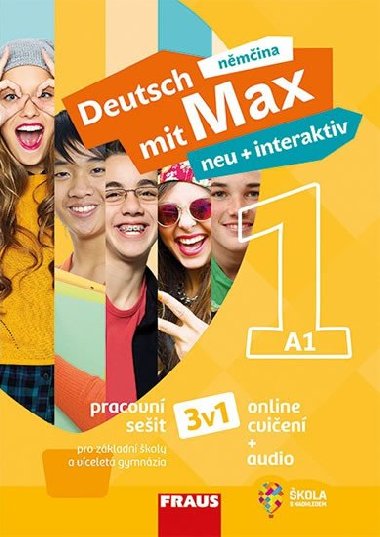 Deutsch mit Max neu + interaktiv 1 - pracovní sešit (3v1) - Fraus