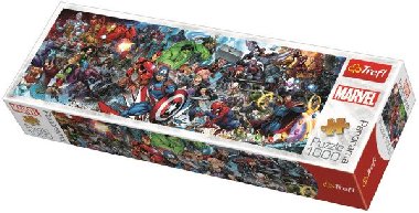 Panoramatické puzzle Svět Marvelu 1000 dílků - neuveden