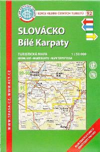Slovácko Bílé Karpaty - mapa KČT 1:50 000 číslo 92 - Klub Českých Turistů