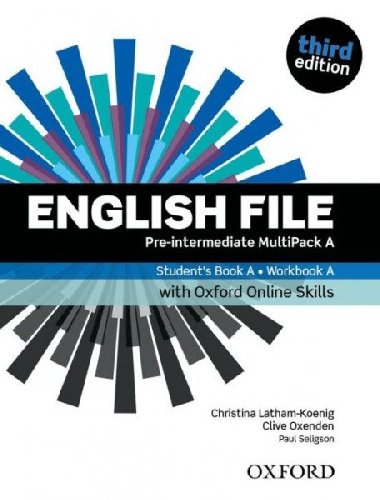English File 3rd edition Pre-Intermediate MultiPACK A with Oxford Online Skills (without CD-ROM) - Latham-Koenig Christina; Oxenden Clive