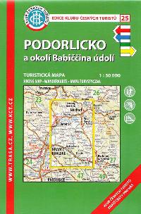 Podorlicko a okolí Babiččina údolí - mapa KČT 1:50 000 číslo 25 - Klub Českých Turistů