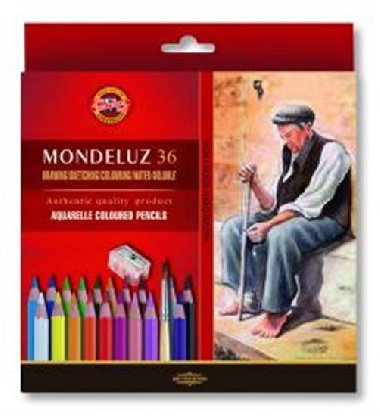 Koh-i-noor souprava akvarelových pastelek 36 ks Mondeluz art - neuveden