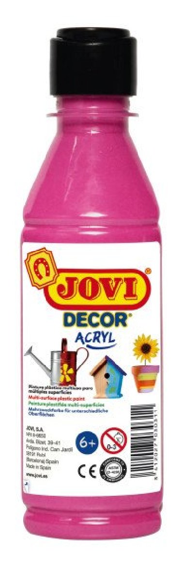 JOVI DECOR - akrylová barva 250ml růžová - neuveden