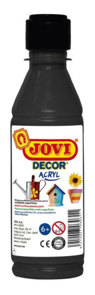 JOVI DECOR - akrylová barva 250ml černá - neuveden