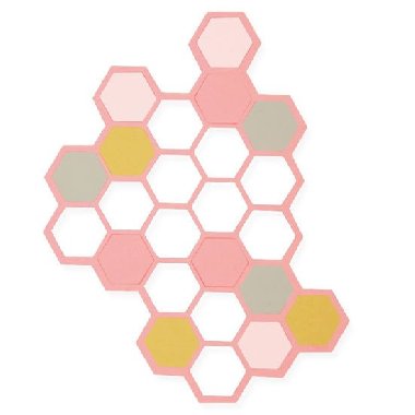 SIZZIX Thinlits vyřezávací kovové šablony - hexagony 2 ks - neuveden