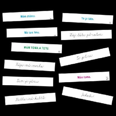 Psací písmo - kartičky s větami pro nácvik psacího písma - Rubínová Jitka