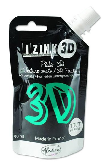IZINK 3D reliéfní pasta 80 ml/turquiose, tyrkysová - neuveden