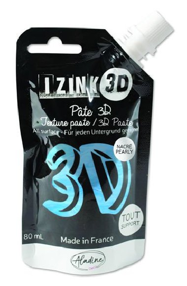 IZINK 3D reliéfní pasta 80 ml/volubis, perleťová modrá - neuveden