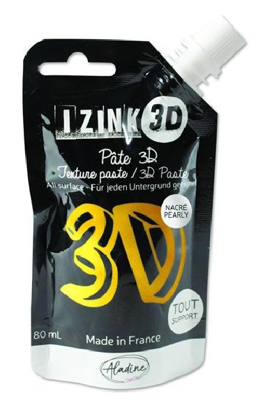 IZINK 3D reliéfní pasta 80 ml/gold, zlatá - neuveden