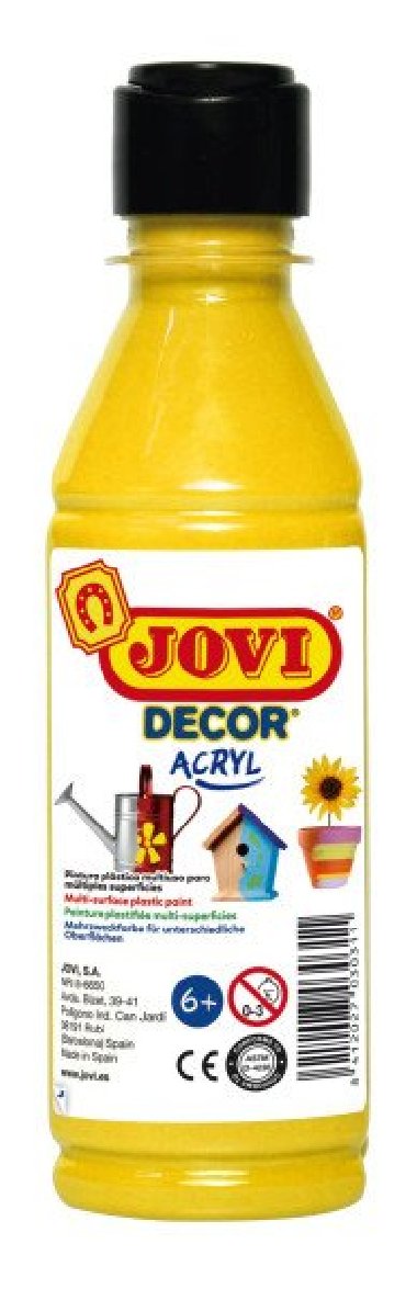 JOVI DECOR - akrylová barva 250ml žlutá - neuveden