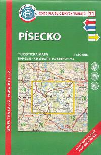 Písecko - mapa KČT 1:50 000 číslo 71 - 7. vydání 2019 - Klub Českých Turistů