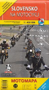 Slovensko na motocykli mapa 1:450 000 - Vojenský kartografický ústav