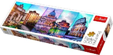 Panoramatické puzzle Cestování po Itálii/500 dílků - neuveden