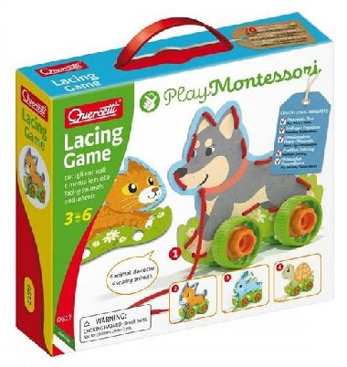 Lacing Game lacing animals & wheels - šněrovací zvířátka s kolečky - neuveden