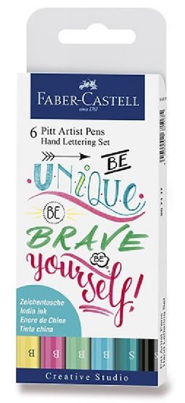 Faber - Castell Popisovač Pitt Artist Pen Handlettering - pastelová sada 6 ks - neuveden