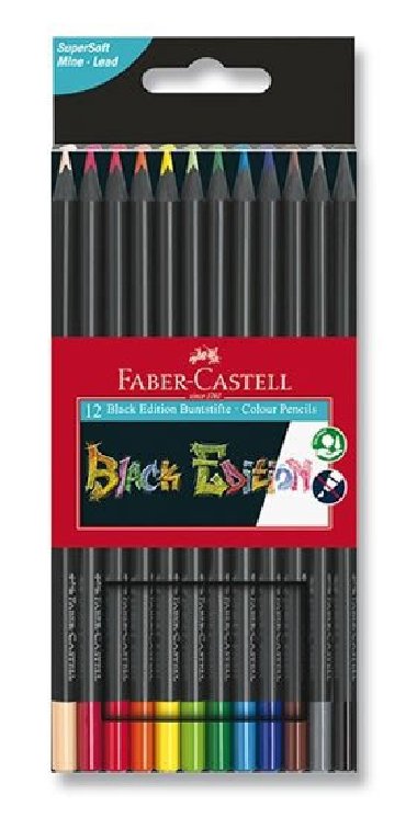 Faber - Castell Pastelky trojhranné Black Edition 12 ks - neuveden