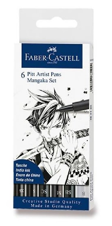 Faber - Castell Popisovač Pitt Artist Pen Manga Mangaka 6 ks - neuveden