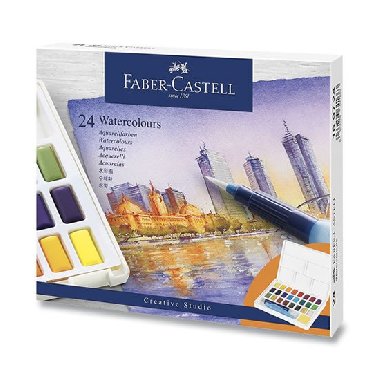 Faber - Castell Vodové barvy s paletou 24 ks - neuveden