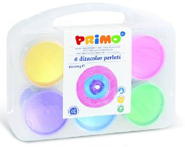 PRIMO Prstové barvy perleťové 6 x 100 ml - neuveden