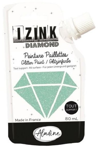 IZINK diamantová barva 80 ml / pastelová zelená - neuveden