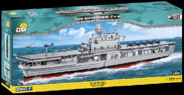 Stavebnice COBI - USS Enterprise CV-6, 1:300, 2510 kostek - neuveden