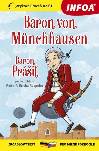 Baron Prášil / Baron von Münchhausen - Zrcadlová četba (A2-B1) - Raspe Rudolf Erich