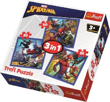 Puzzle: Spiderman 3v1 (20,36,50 dílků) - neuveden