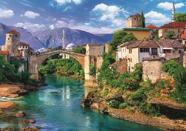Puzzle: Starý most v Mostaru 500 dílků - neuveden