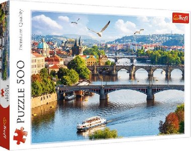 Puzzle: Pražské mosty, Česká republika 500 dílků - neuveden