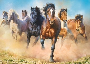 Puzzle: Cválající koně 2000 dílků - neuveden