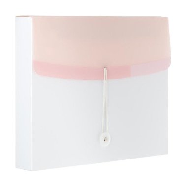 Color Dream box na spisy s gumičkou A4 PP - bílo-růžový 700 u - neuveden