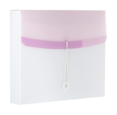 Color Dream box na spisy s gumičkou A4 PP - bílo-fialový 700 u - neuveden