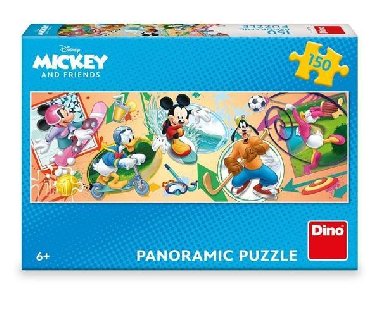 Puzzle Mickey s kamarády sportují 150 dílků panoramic - neuveden