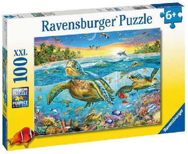 Ravensburger Puzzle - Plavání s vodními želvami 100 dílků - neuveden
