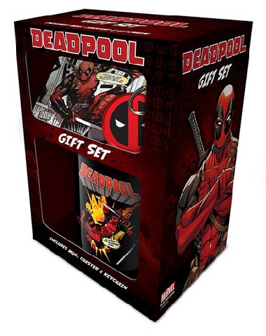Dárkový set Deadpool obsahuje hrnek/klíčenku/tácek - neuveden