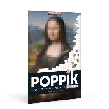 Poppik Samolepkový plakát - DA VINCI (Mona Lisa) - neuveden