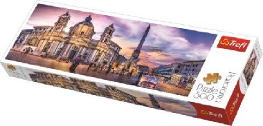 Panoramatické Puzzle: Piazza Navona, Řím 500 dílků - neuveden