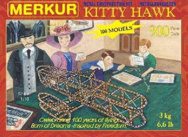 Merkur Kitty Hawk 900 dílů, 100 modelů - Merkur