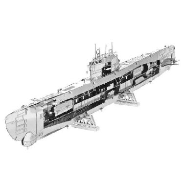 Metal Earth 3D kovový model German U-Boat, Type XXI - neuveden