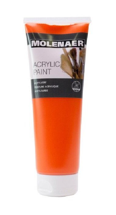 Molenaer akrylová barva 250 ml - oranžová - neuveden