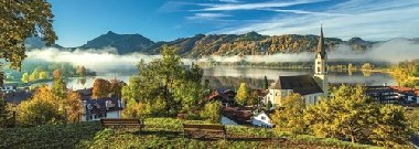 Panoramatické Puzzle: Jezero Schliersee, Německo 1000 dílků - neuveden