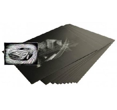 Essdee Škrabací folie - holografická 30,5 x 22,9 cm 10 ks - neuveden