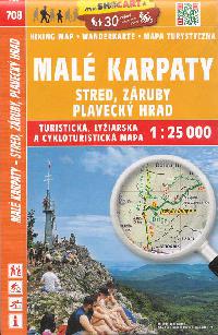 Malé Karpaty - stred, Záruby, Plavecký hrad - mapa Shocart 1:25 000 číslo 708 - Shocart