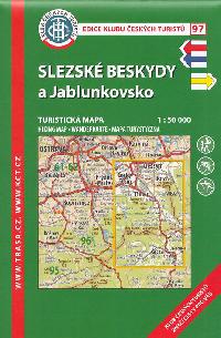 Slezské Beskydy a Jablunkovsko - mapa KČT 1:50 000 číslo 97 - 8. vydání 2021 - Klub Českých Turistů