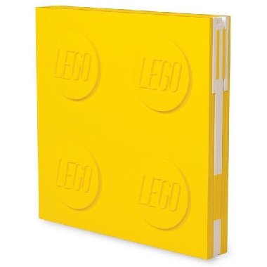 LEGO Zápisník s gelovým perem jako klipem - žlutý - neuveden