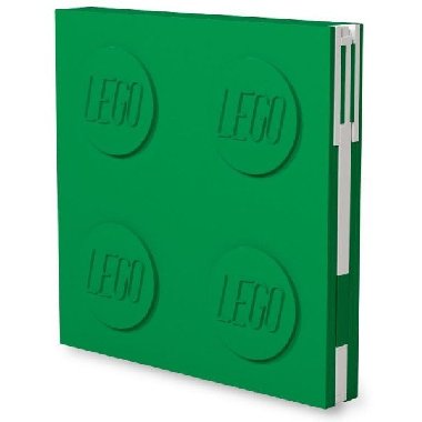 LEGO Zápisník s gelovým perem jako klipem - zelený - neuveden