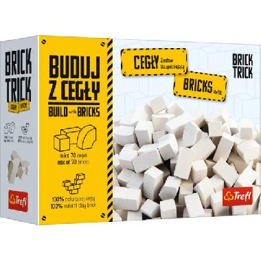 Stavebnice Brick Trick: Cihly bílé mix 70 ks / náhradní balení - neuveden