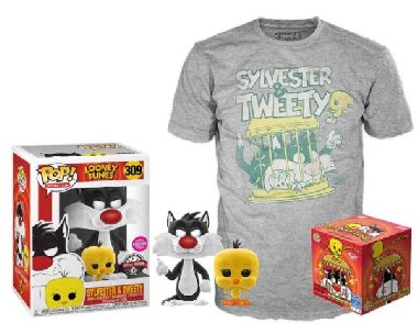 Funko POP & Tee: Looney Tunes Sylvester and Tweety, velikost XL (exkluzivní sada s tričkem) - neuveden